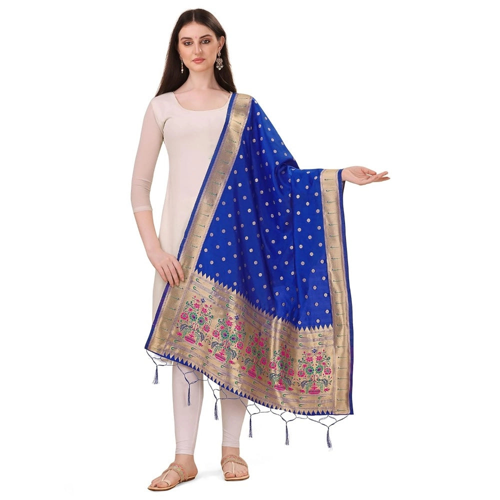 Silk Pure Zari weaving Duppatta