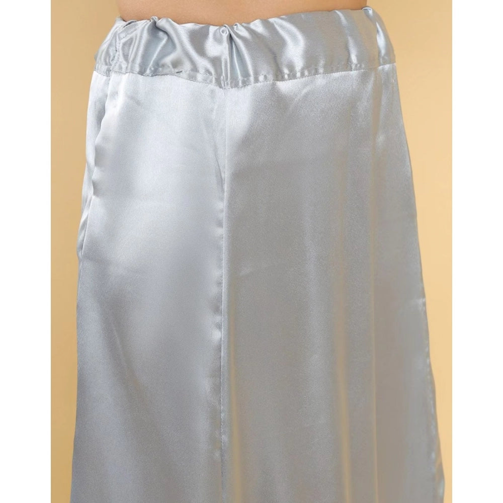 Silk Solid Free Size Petticoat