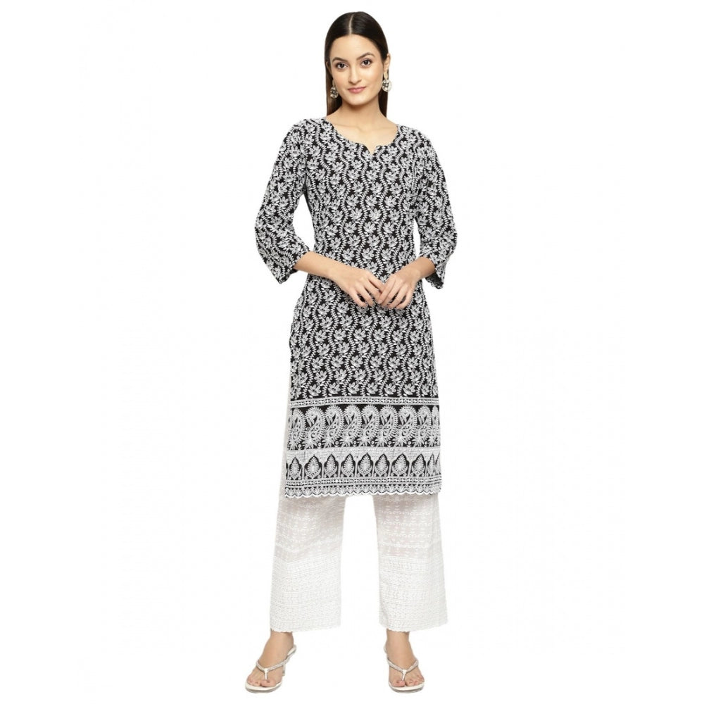 Casual 3/4th Sleeve Printed Cotton Kurti