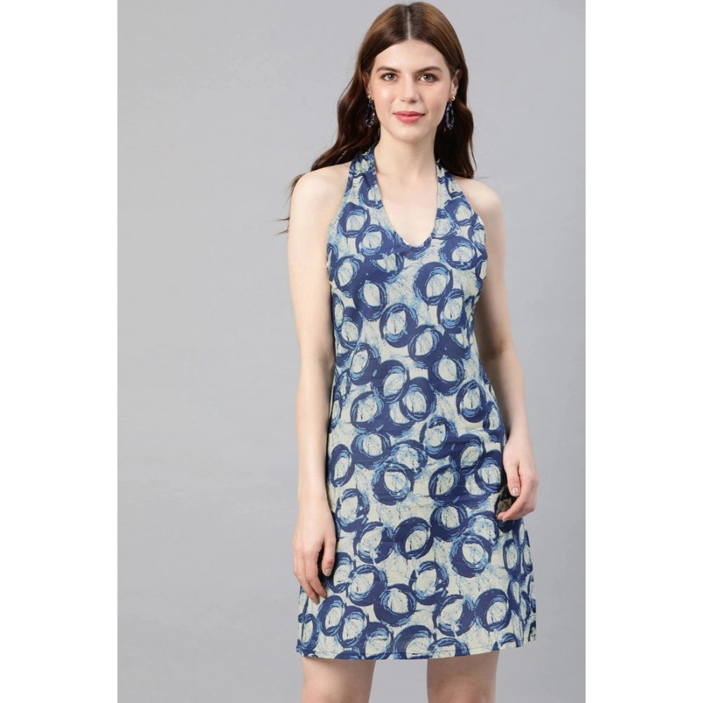 Casual Sleeveless Floral printed Cotton Dress