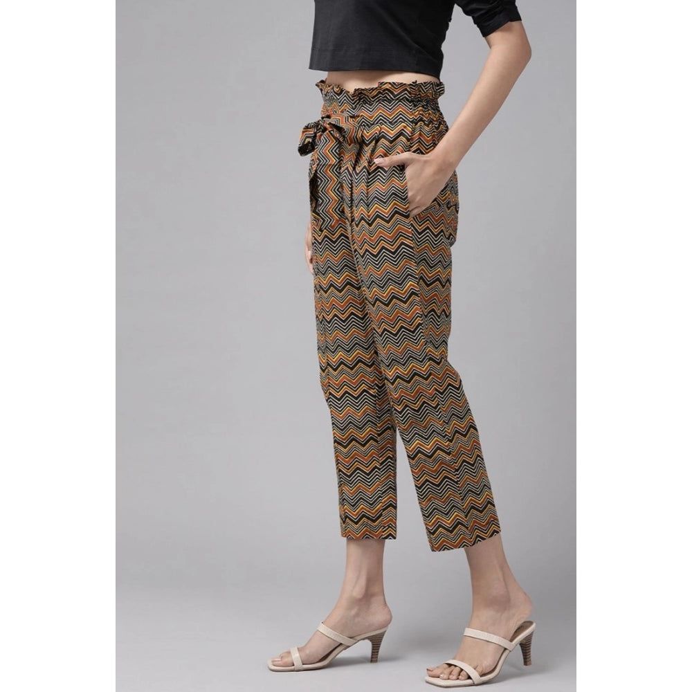 Casual  Printed Cotton Trouser Pant