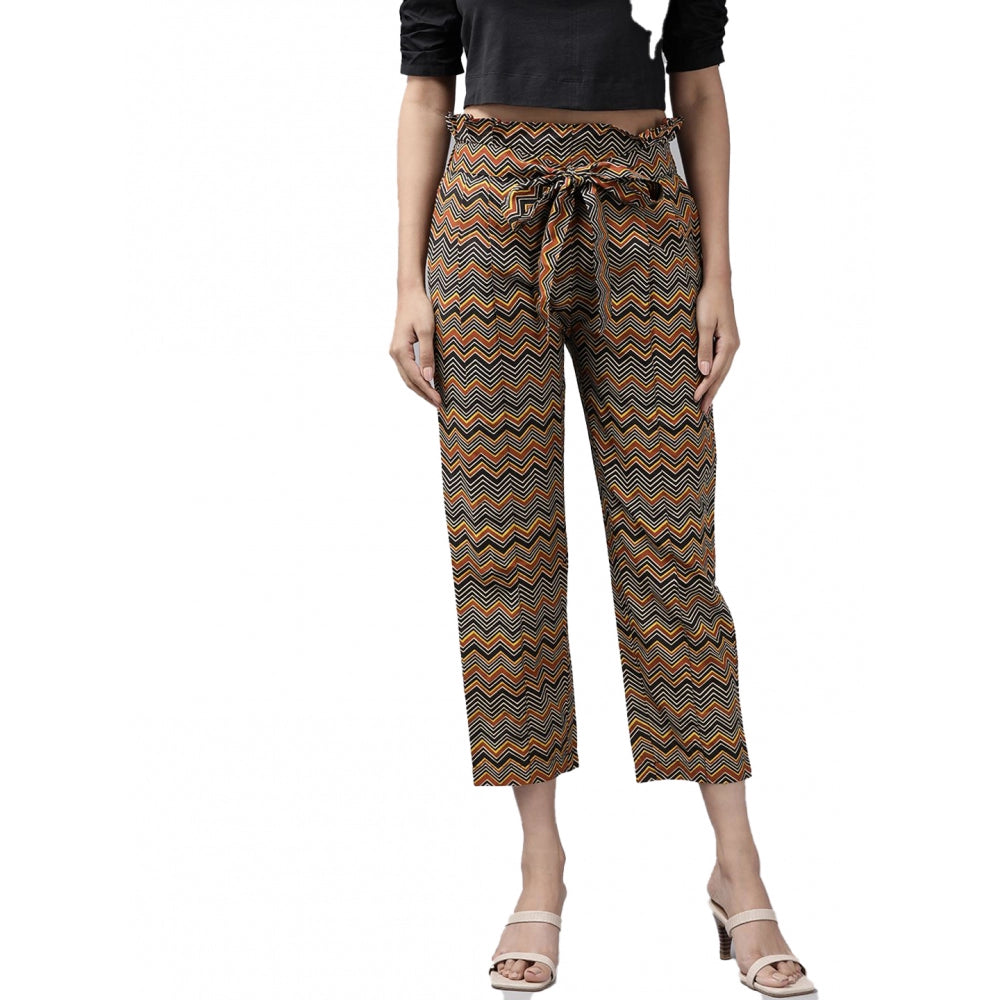 Casual  Printed Cotton Trouser Pant