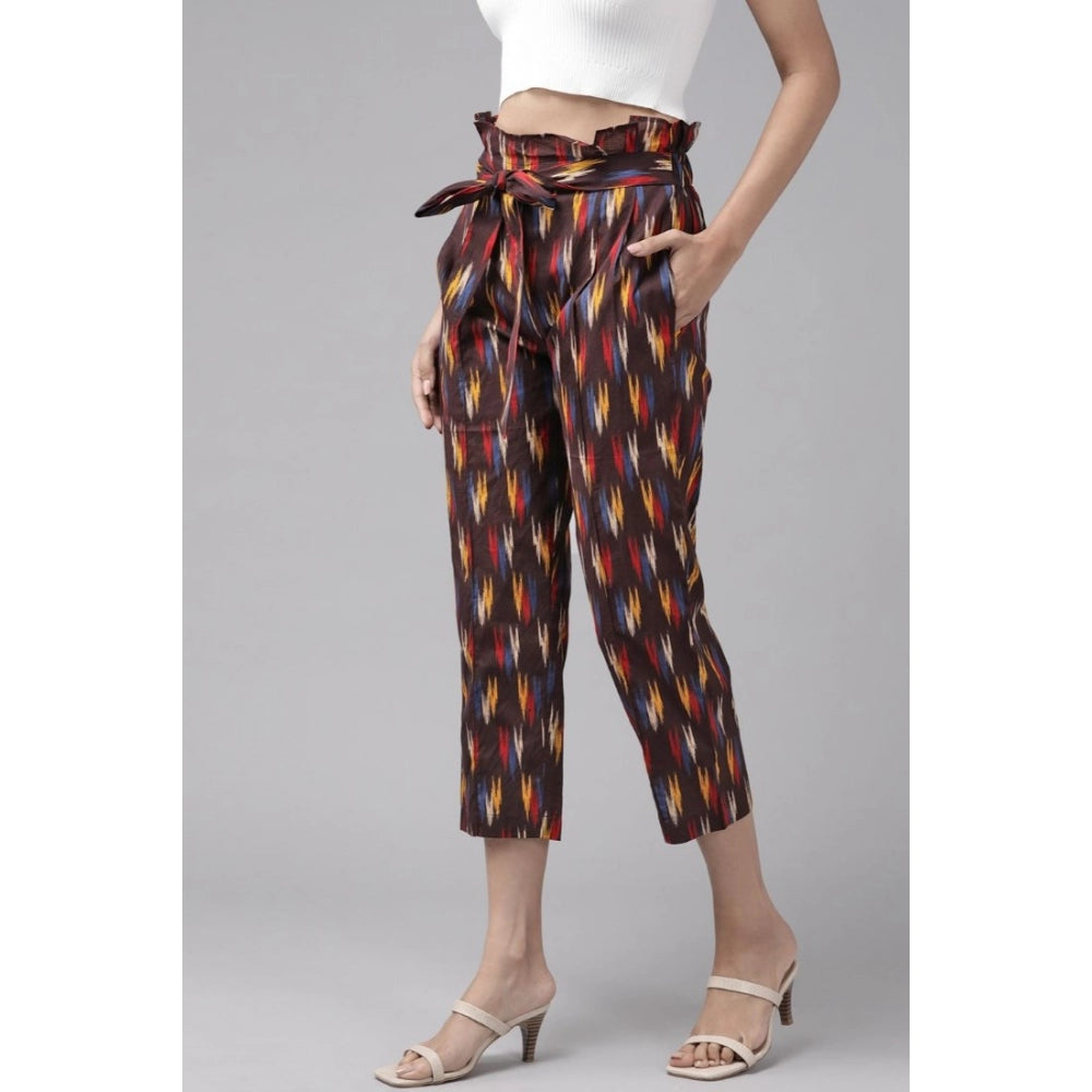 Casual  Printed Cotton Trouser Pant