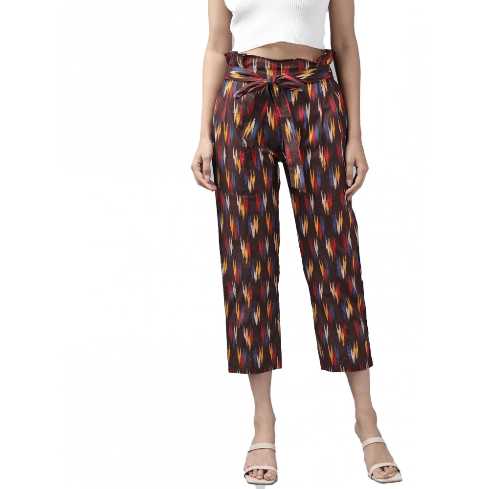 Casual  Printed Cotton Trouser Pant