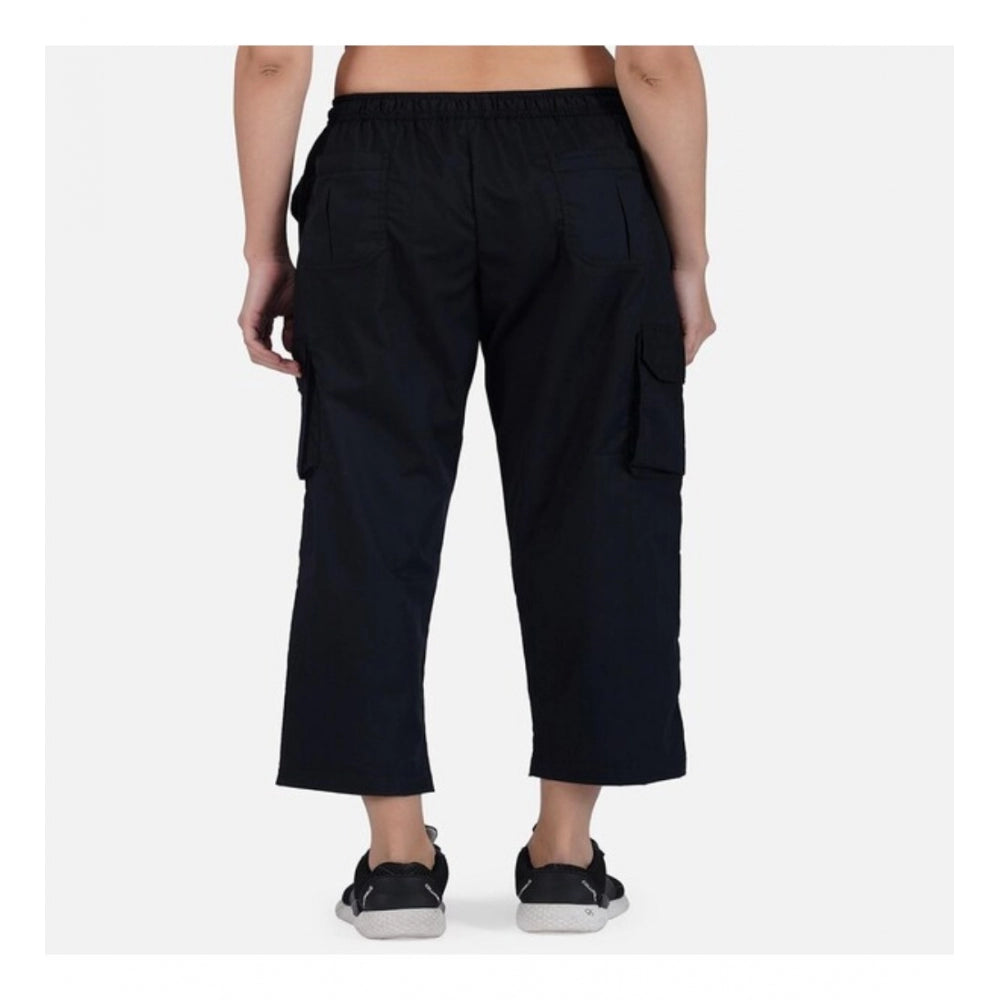 Casual Cotton Solid Cargo Pants