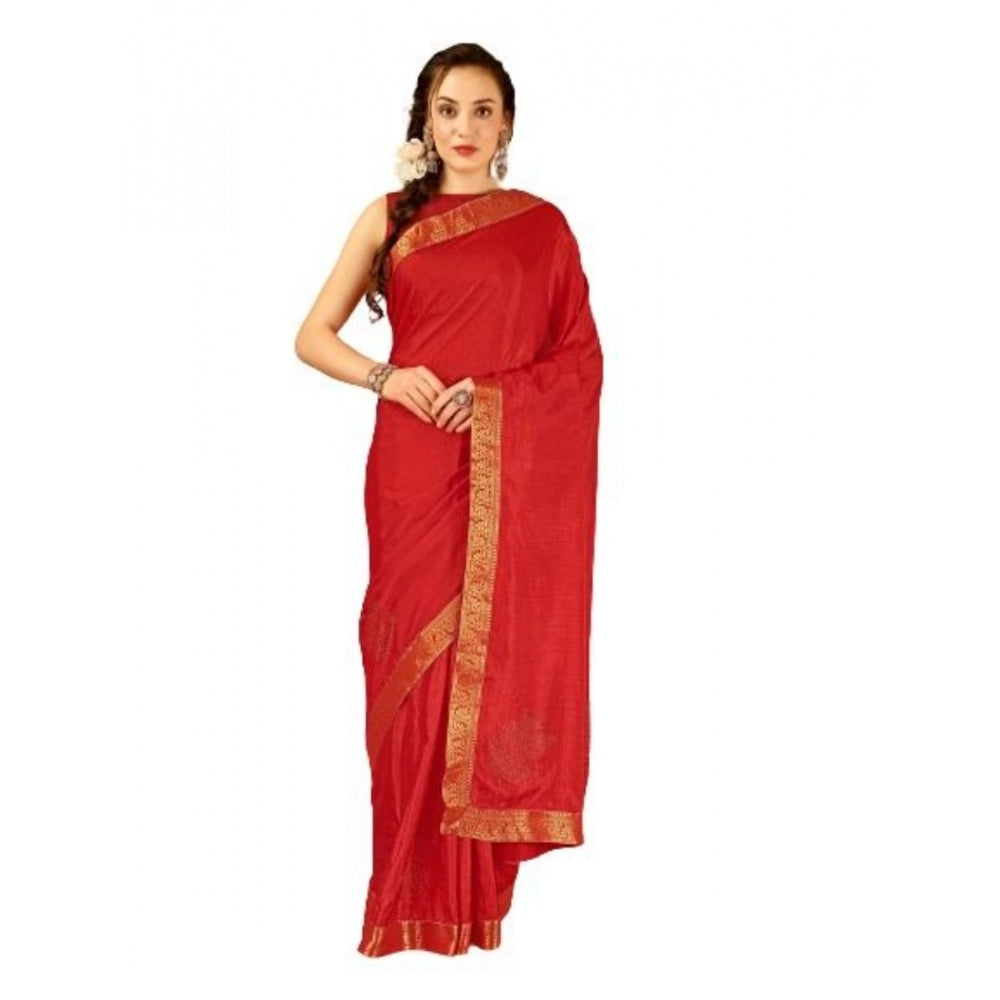 Vichitra Swiroshki Butta Saree With Unstitched Blouse