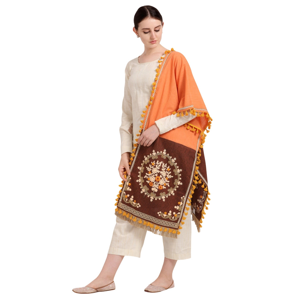 Cotton Embroidered Dupatta