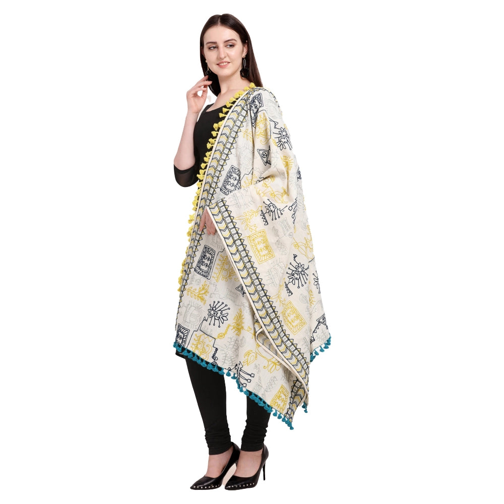 Cotton Embroidered Dupatta