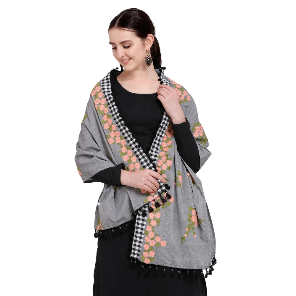 Cotton Embroidered Dupatta