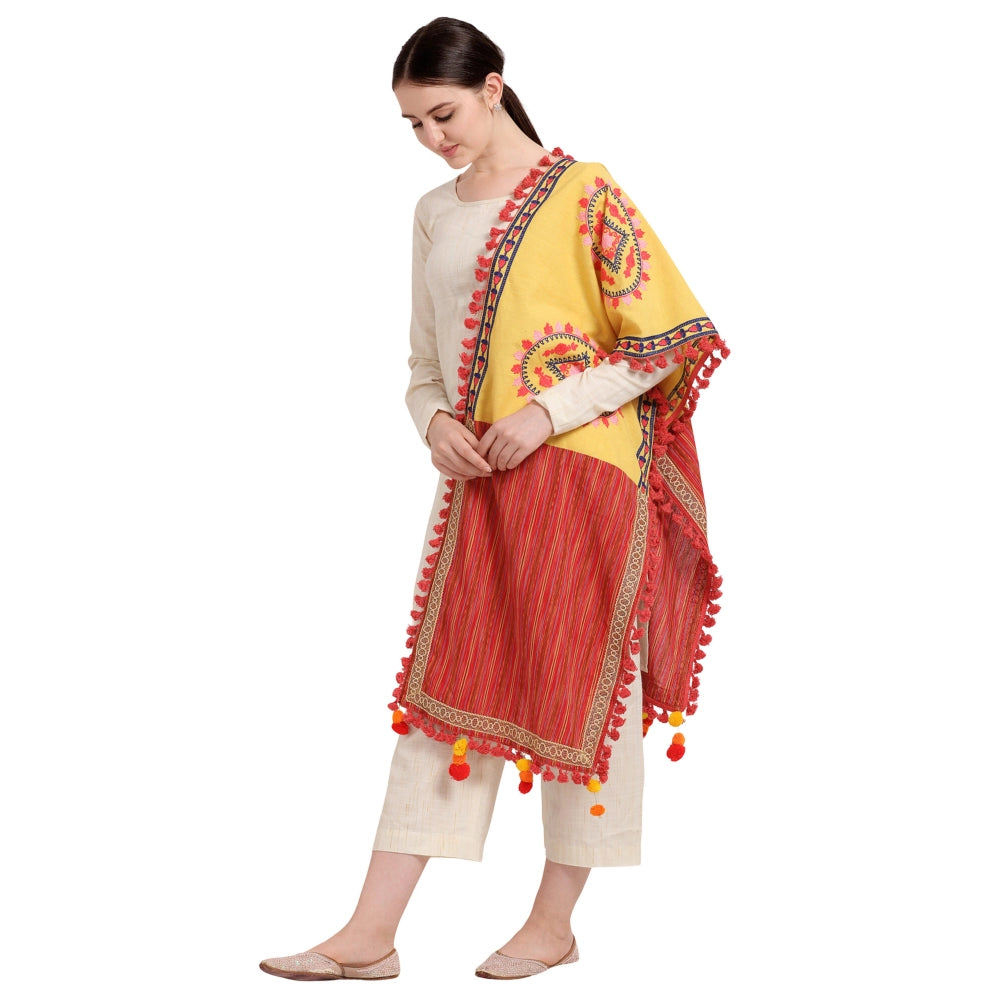 Cotton Embroidered Dupatta