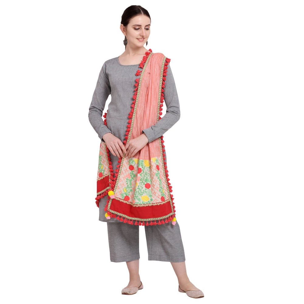 Cotton Embroidered Dupatta