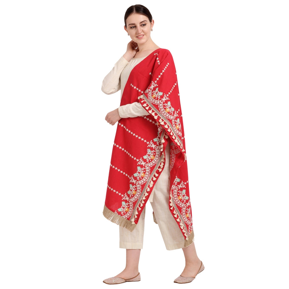 Cotton Embroidered Dupatta