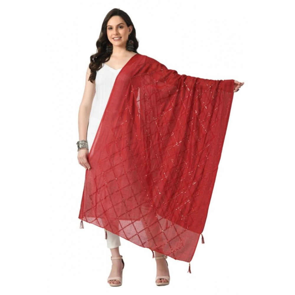 Chanderi Self Degine Dupatta