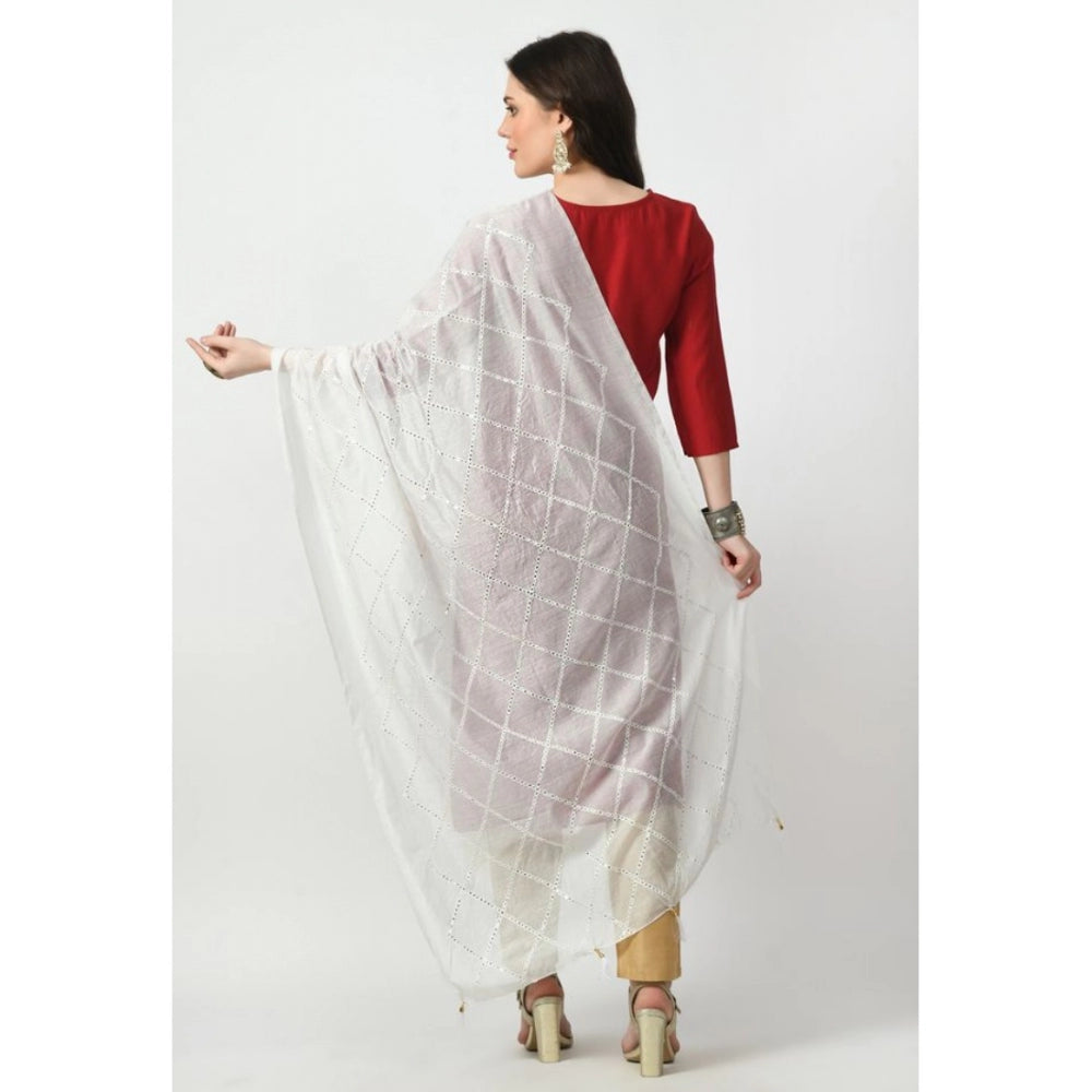 Chanderi Self Degine Dupatta