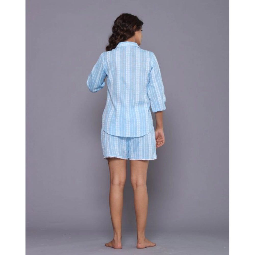 Casual Cotton Short Sleeve Short Night Suit Set