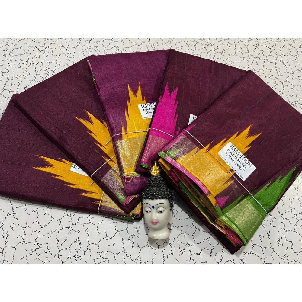 Rani Rangoli Tussar Silk Printed Saree With Unstitched Blouse