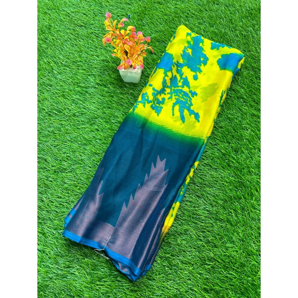 Rani Rangoli Chiffon Printed Saree With Unstitched Blouse